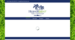 Desktop Screenshot of heavensentlawn.com